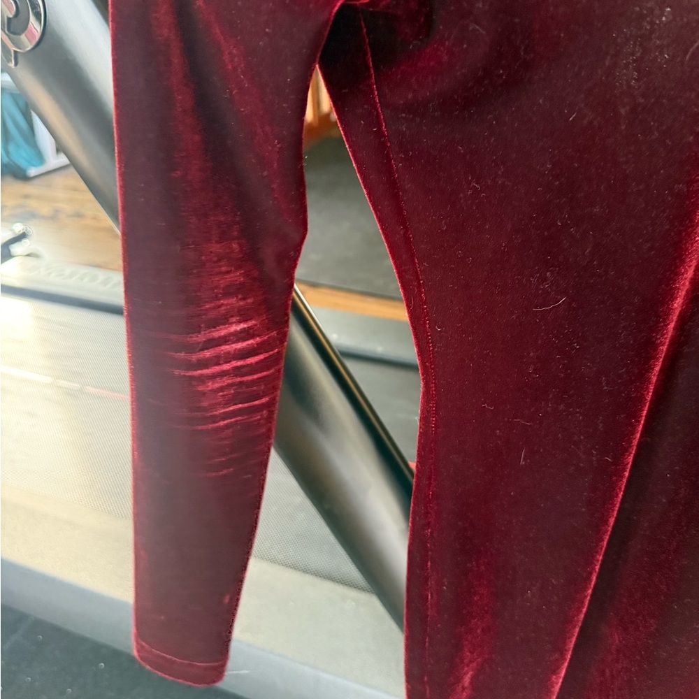 American Apparel Burgundy Velvet Dress - Picture 4 of 4